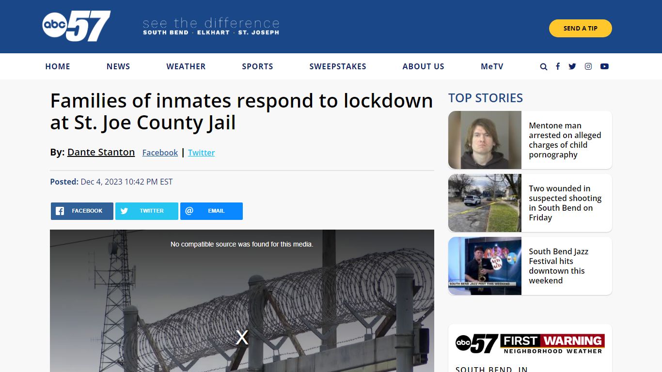 Families of inmates respond to lockdown at St. Joe County Jail - ABC57